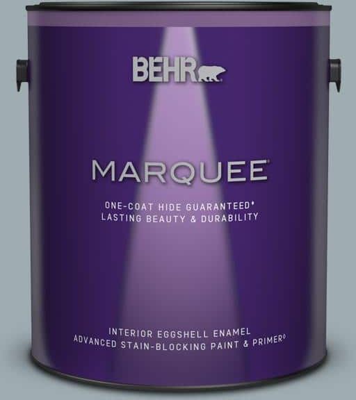 BEHR MARQUEE 1 gal. #ECC-30-1 Pelican Bay Eggshell Enamel Interior Paint & Primer