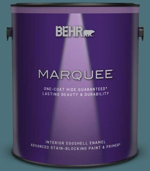 BEHR MARQUEE 1 gal. #S450-6 Tornado Season One-Coat Hide Eggshell Enamel Interior Paint & Primer