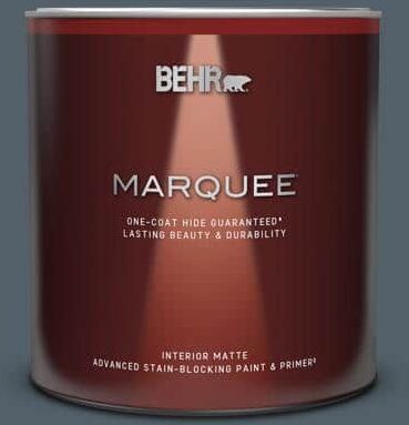 BEHR MARQUEE 1 qt. #ECC-35-3 Thunder Bay Matte Interior Paint & Primer