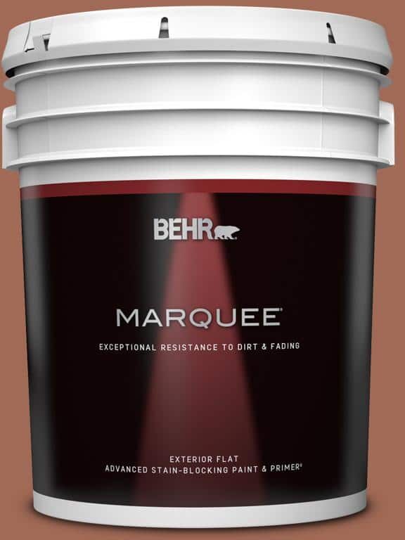 BEHR MARQUEE 5 gal. #S180-6 Perfect Penny Flat Exterior Paint & Primer