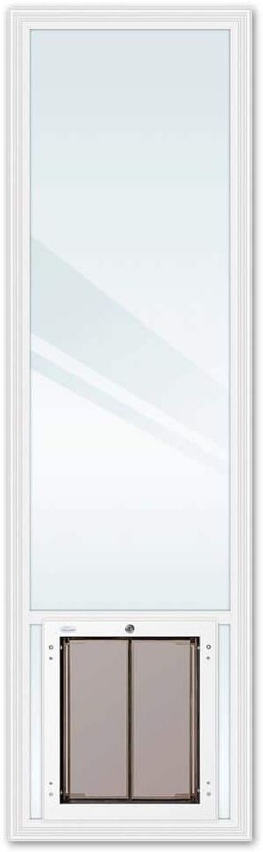 Plexidor Dog Door 24 in. x 82 in. LoE Glass Insert for 32 in. x 96 in., 34 in. x 96 in. and 36 in. x 96 in. French Doors