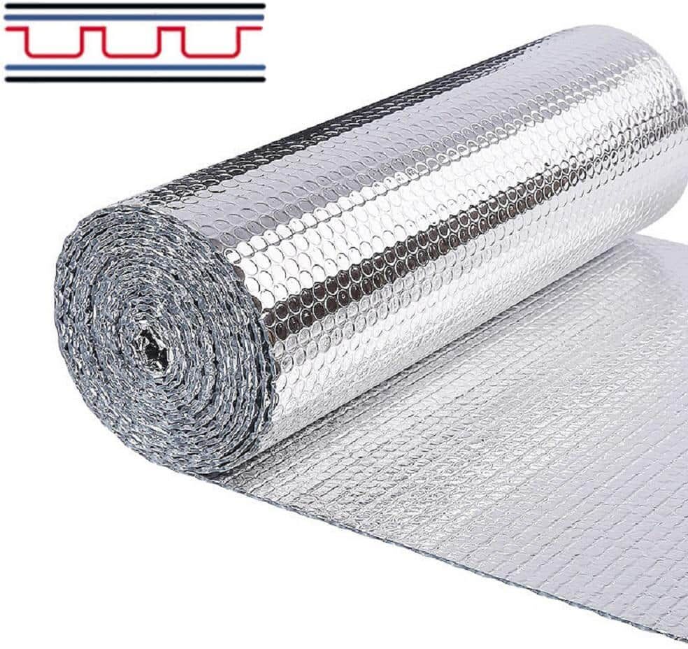 Pro Space 48 in. x 50 ft. Radiant Barrier Double Bubble Aluminum Foil Reflective Insulation