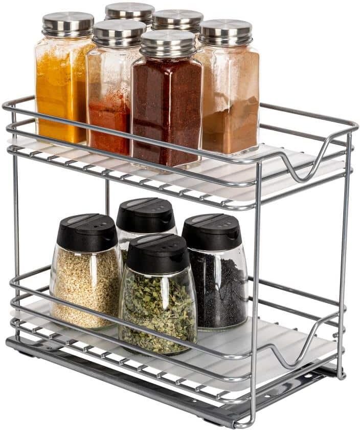 HOUSEHOLD ESSENTIALS 14.5 in. Sliding Organizer-Chrome