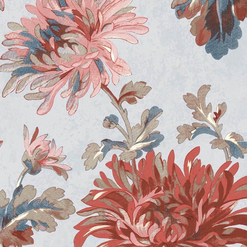 Laura Ashley Maryam Crimson Removable Wallpaper