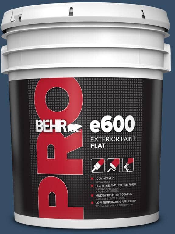 BEHR PRO 5 gal. #HDC-FL14-12 Rain Boots Flat Exterior Paint