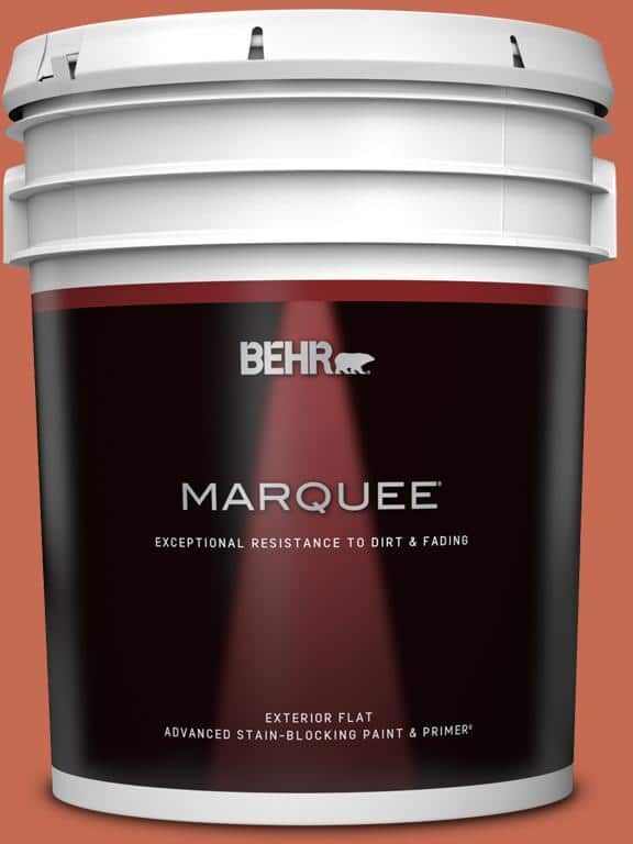 BEHR MARQUEE 5 gal. #T16-14 Raw Copper Flat Exterior Paint & Primer