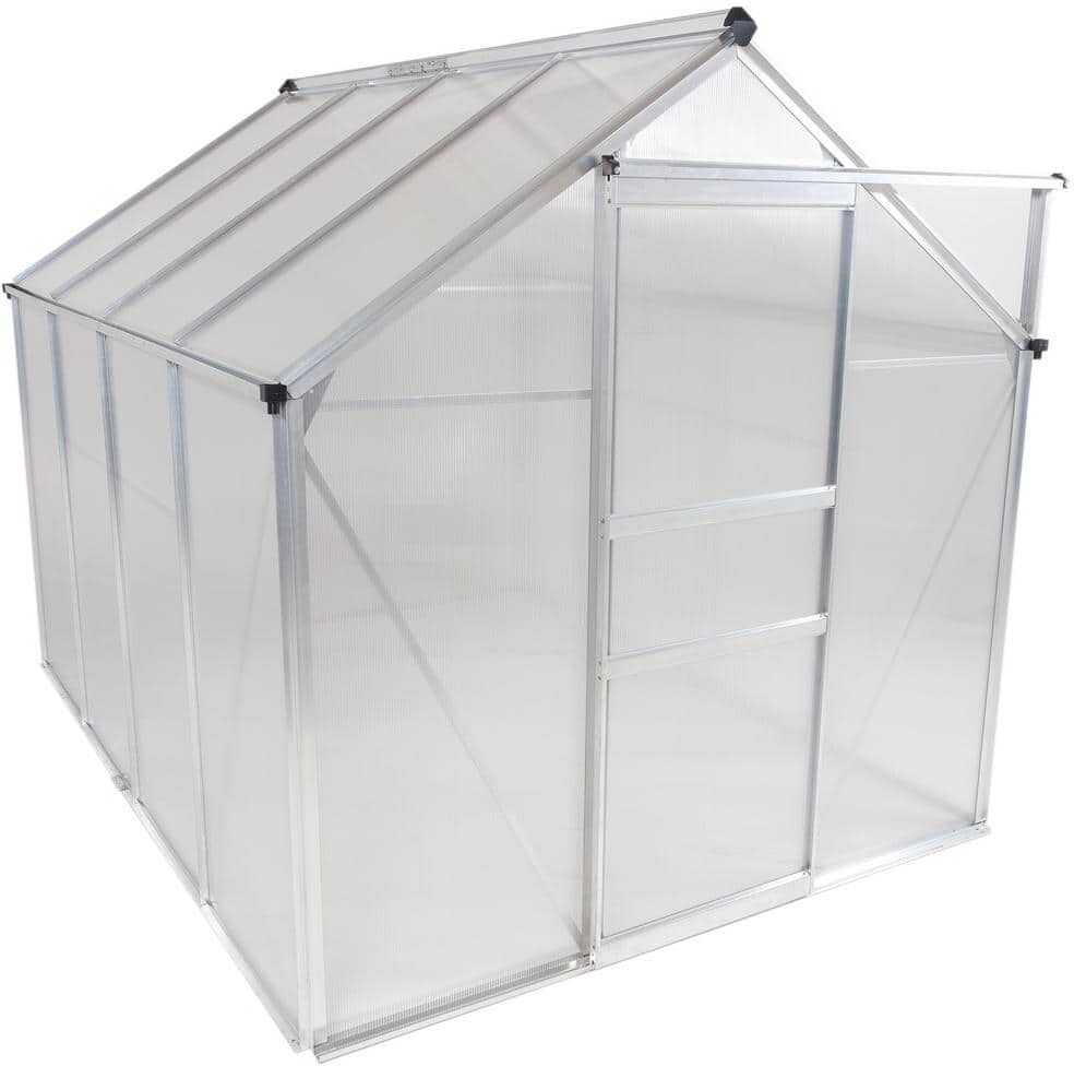 OGROW Machrus  6 x 8 ft. WalkIn Greenhouse with Sliding Door and Adjustable Roof Vent