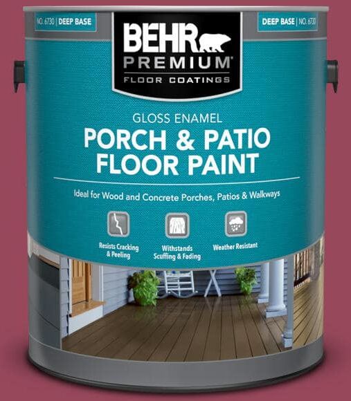 BEHR PREMIUM 1 gal. #PPU1-16 Haitian Flower Gloss Enamel Interior/Exterior Porch and Patio Floor Paint