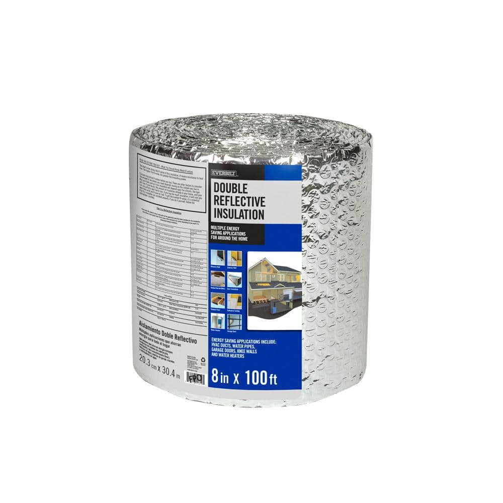 Everbilt 8 in. x 100 ft. Double Reflective Insulation Radiant Barrier