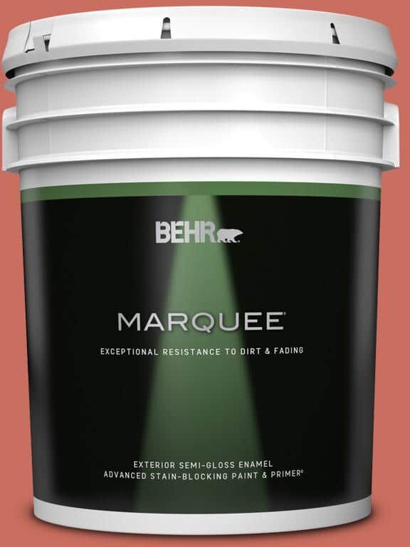 BEHR MARQUEE 5 gal. #M170-6 Dash of Curry Semi-Gloss Enamel Exterior Paint & Primer