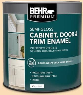 BEHR PREMIUM 1 qt. #M260-3 Time Out Semi-Gloss Enamel Interior/Exterior Cabinet, Door & Trim Paint