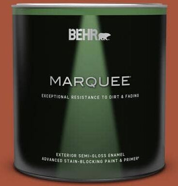 BEHR MARQUEE 1 qt. #S-H-210 New Penny Semi-Gloss Enamel Exterior Paint & Primer