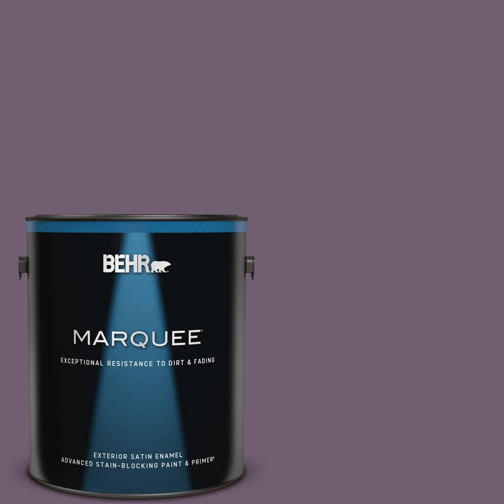 BEHR MARQUEE 1 gal. #S100-6 Blackberry Jam Satin Enamel Exterior Paint & Primer