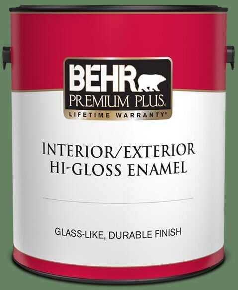 BEHR PREMIUM PLUS 1 gal. #S400-6 Tuscan Herbs Hi-Gloss Enamel Interior/Exterior Paint