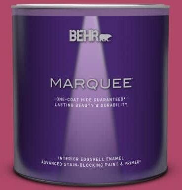 BEHR MARQUEE 1 qt. Home Decorators Collection #HDC-SM16-04 Bing Cherry Pie Eggshell Enamel Interior Paint & Primer