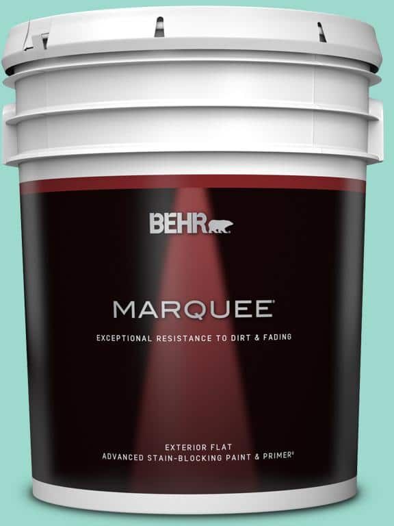 BEHR MARQUEE 5 gal. #P440-3 Fish Pond Flat Exterior Paint & Primer