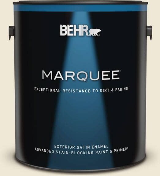 BEHR MARQUEE 1 gal. #S320-1 Farm House Satin Enamel Exterior Paint & Primer