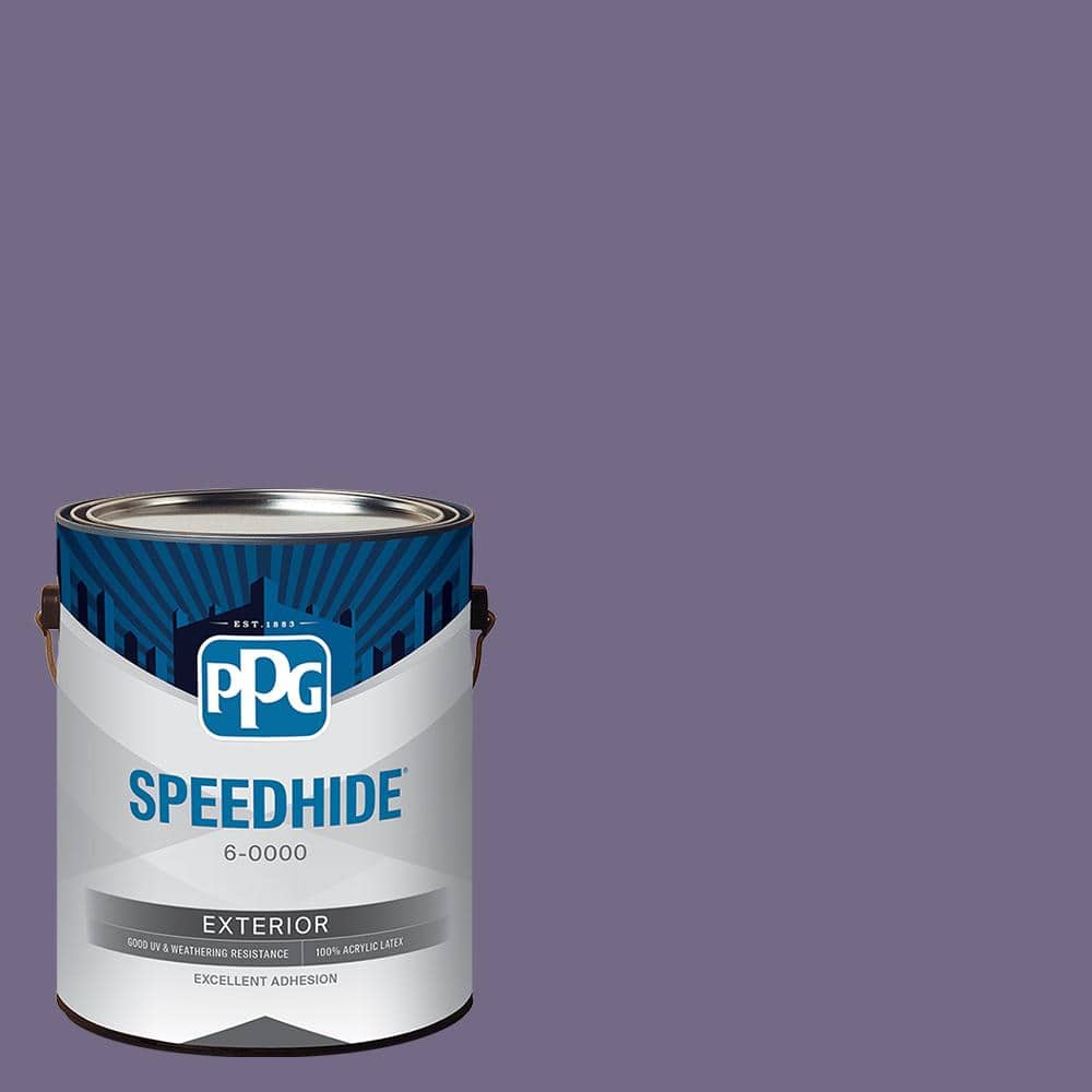 SPEEDHIDE 1 gal. PPG1174-6 Purple Rain Flat Exterior Paint