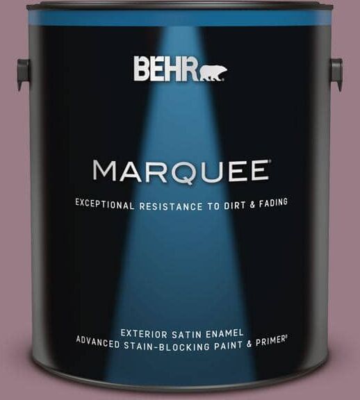 BEHR MARQUEE 1 gal. #T15-19 Mulberry Wine Satin Enamel Exterior Paint & Primer