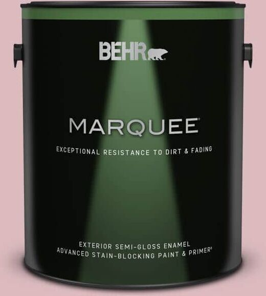 BEHR MARQUEE 1 gal. #S130-2 Shy Smile Semi-Gloss Enamel Exterior Paint & Primer