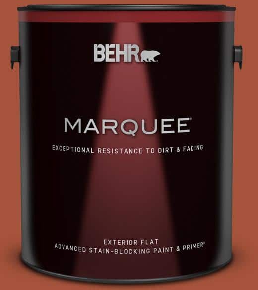 BEHR MARQUEE 1 gal. #S-H-210 New Penny Flat Exterior Paint & Primer