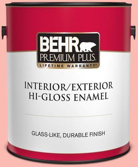 BEHR PREMIUM PLUS 1 gal. #150A-3 Mixed Fruit Hi-Gloss Enamel Interior/Exterior Paint