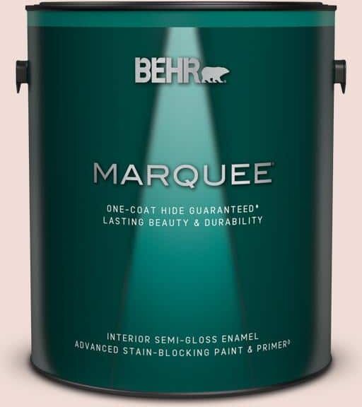 BEHR MARQUEE 1 gal. #BIC-05 Shabby Chic Pink Semi-Gloss Enamel Interior Paint & Primer