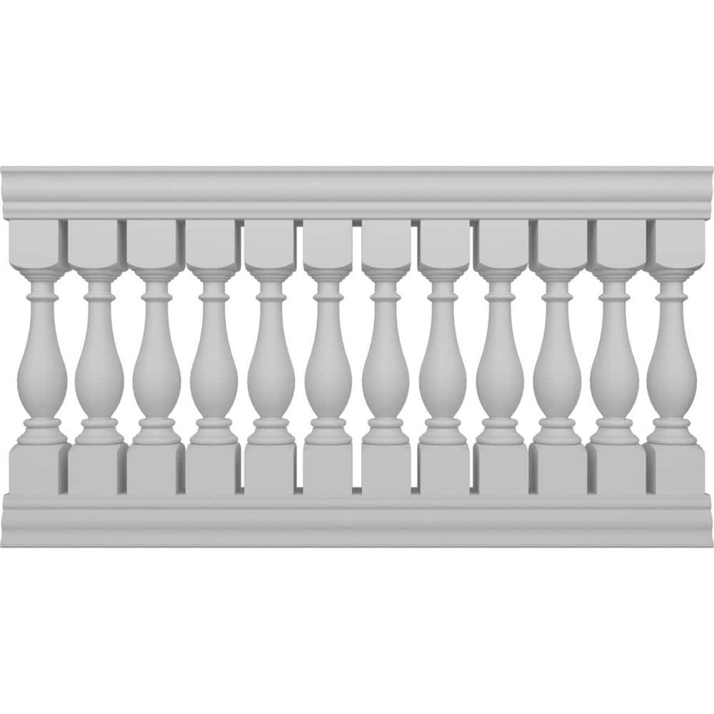 Ekena Millwork Fiberthane Legacy Balustrade 72 in. L x 42 in. H Fiberglass Railing Kit