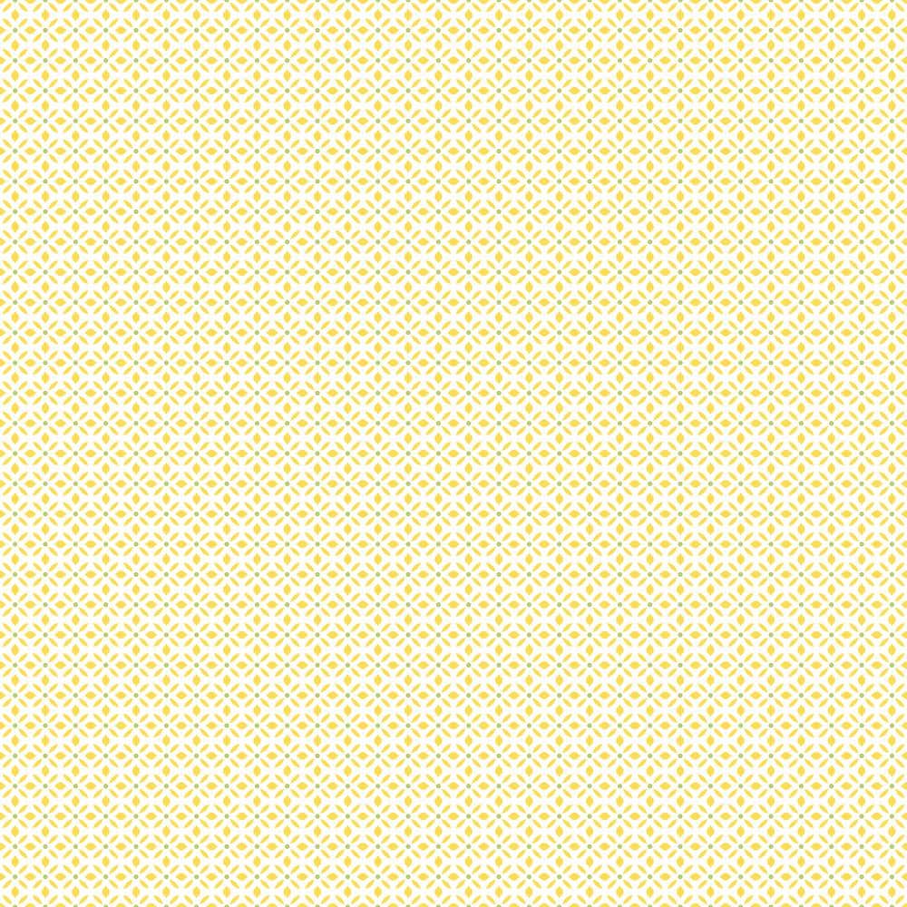 Leaf Dot Spot Yellow/Green/White Matte Finish Vinyl on Non-Woven Non-Pasted Wallpaper Roll