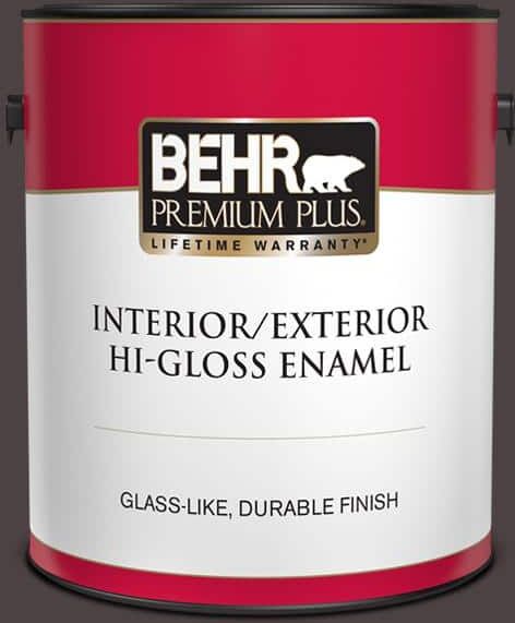 BEHR PREMIUM PLUS 1 gal. Home Decorators Collection #HDC-AC-26 Sarsaparilla Hi-Gloss Enamel Interior/Exterior Paint