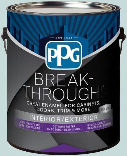 Break-Through! 1 gal. PPG1146-3 Julep Green Semi-Gloss Door, Trim & Cabinet Paint