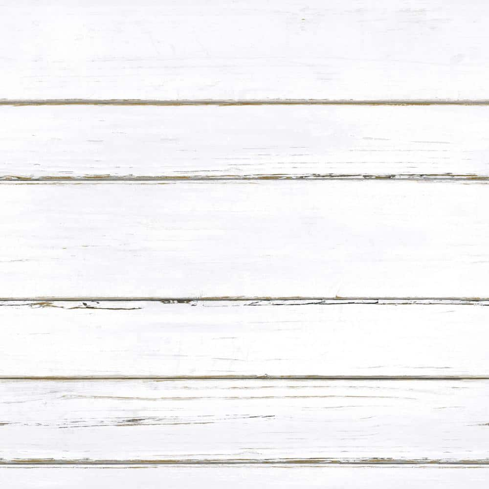 RoomMates Shiplap White Vinyl Peel & Stick Wallpaper Roll (Covers 28.18 Sq. Ft.)