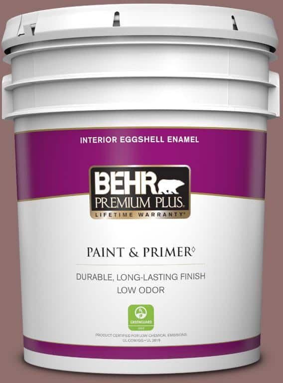 BEHR PREMIUM PLUS 5 gal. #MQ1-47 Touch of Class Eggshell Enamel Low Odor Interior Paint & Primer