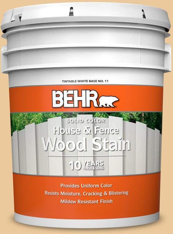 BEHR 5 gal. #M270-4 Filtered Moon Solid Color House and Fence Exterior Wood Stain