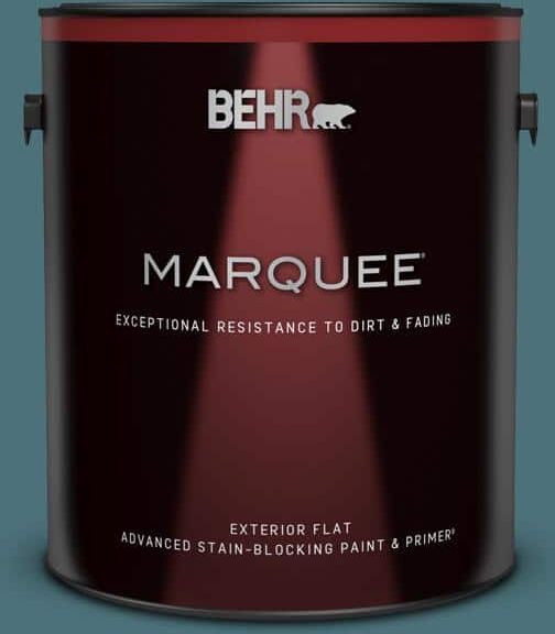 BEHR MARQUEE 1 gal. #S450-6 Tornado Season Flat Exterior Paint & Primer