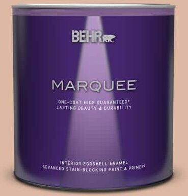 BEHR MARQUEE 1 qt. #ECC-60-1 Coral Bay Eggshell Enamel Interior Paint & Primer