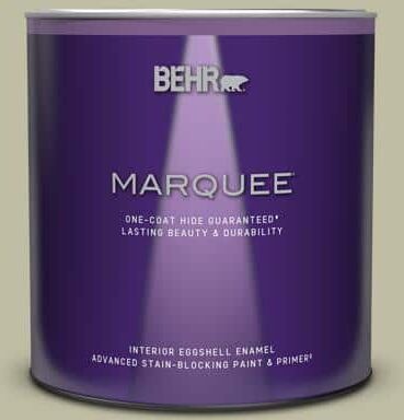 BEHR MARQUEE 1 qt. #PPF-24 Garden Lattice Eggshell Enamel Interior Paint & Primer