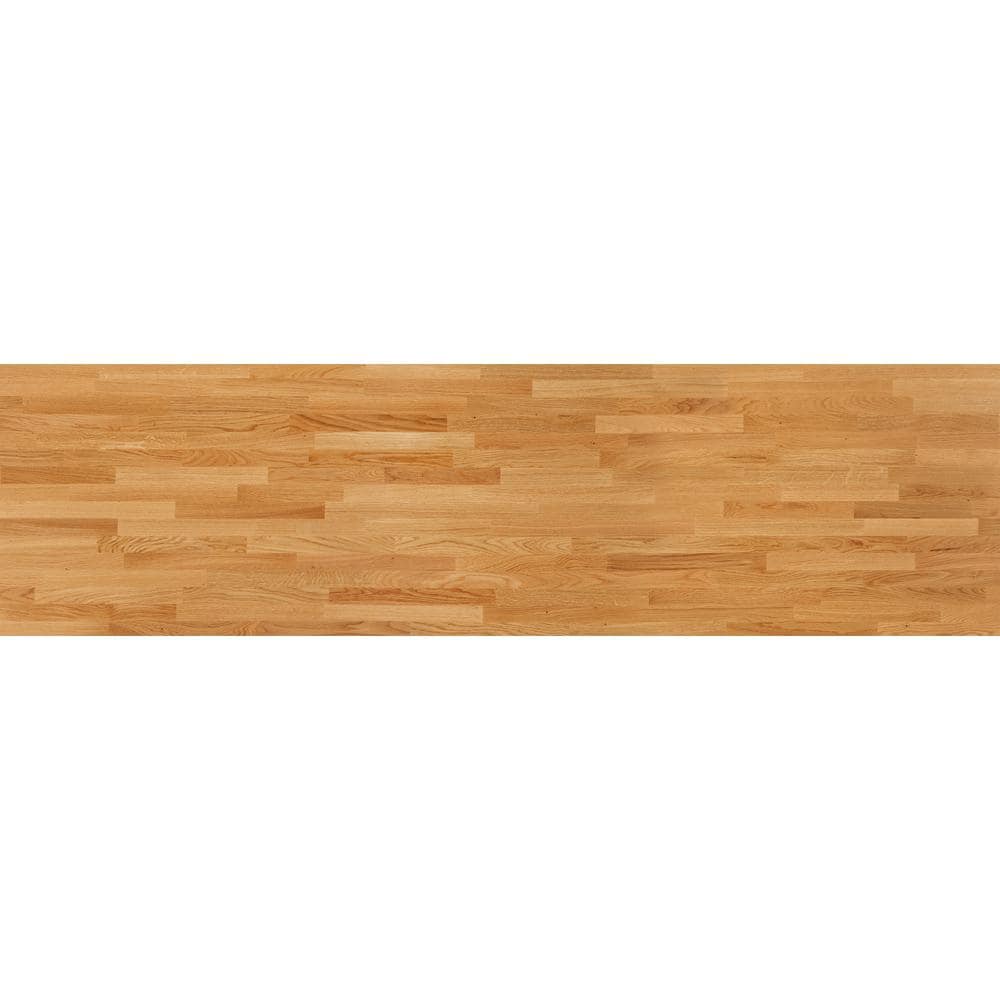 Hampton Bay 6 ft. L x 39 in. D Finished Engineered Oak Butcher Block Island Countertop