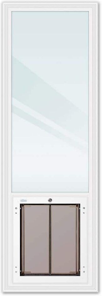 PlexiDor Dog Door 22 in. x 66 in. LoE Glass Insert for 30 in. x 80 in. or 60 in. x 80 in. French Doors