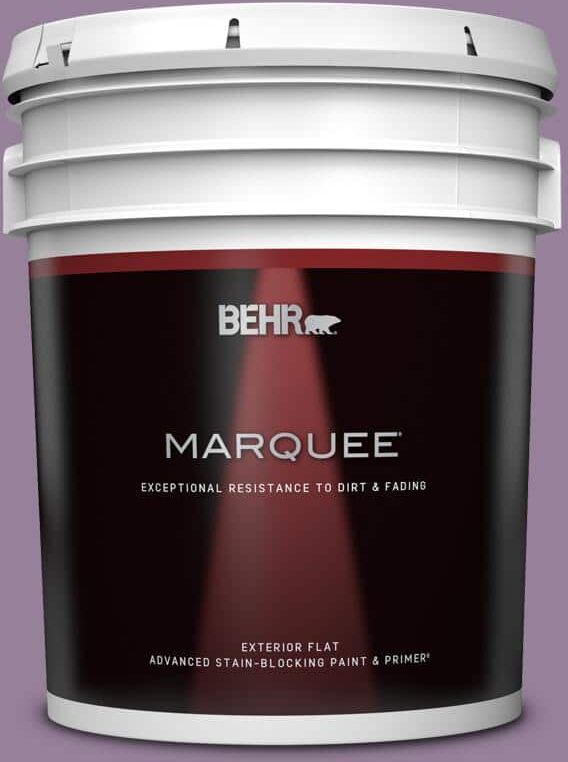 BEHR MARQUEE 5 gal. #670D-6 Mixed Berries Flat Exterior Paint & Primer