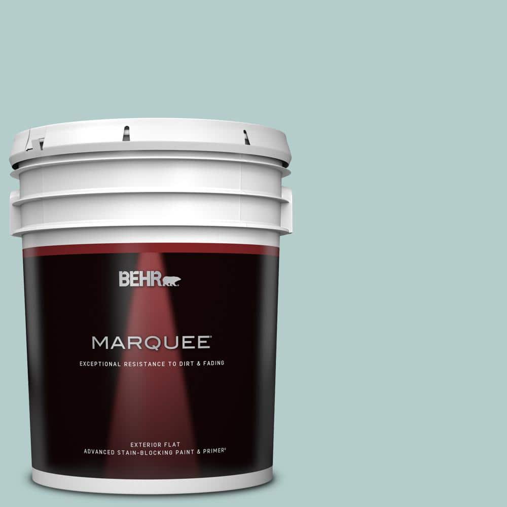 BEHR MARQUEE 5 gal. #PPU13-15 Clear Pond Flat Exterior Paint & Primer