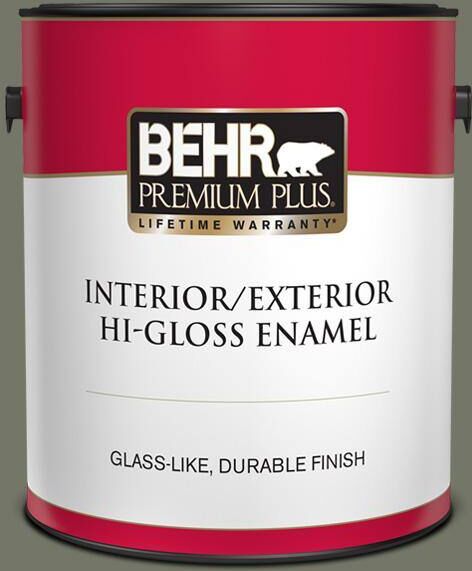 BEHR PREMIUM PLUS 1 gal. Home Decorators Collection #HDC-AC-20 Halls of Ivy Hi-Gloss Enamel Interior/Exterior Paint