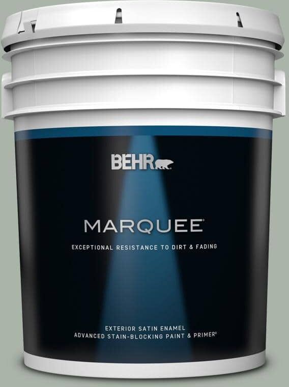 BEHR MARQUEE 5 gal. #BXC-38 Alpine Air Satin Enamel Exterior Paint & Primer