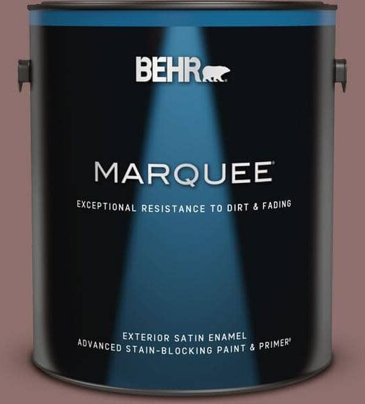 BEHR MARQUEE 1 gal. #MQ1-47 Touch of Class Satin Enamel Exterior Paint & Primer