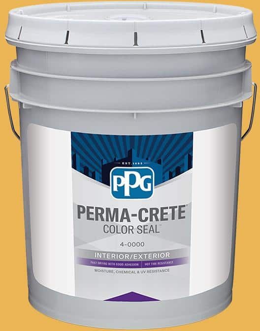 Perma-Crete Color Seal 5 gal. PPG17-19 Oro De Maya Satin Interior/Exterior Concrete Stain