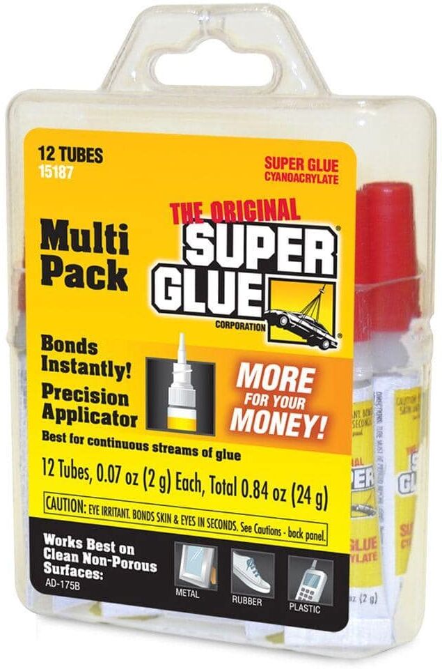 Super Glue 0.07 oz.  (Six 12-Packs)