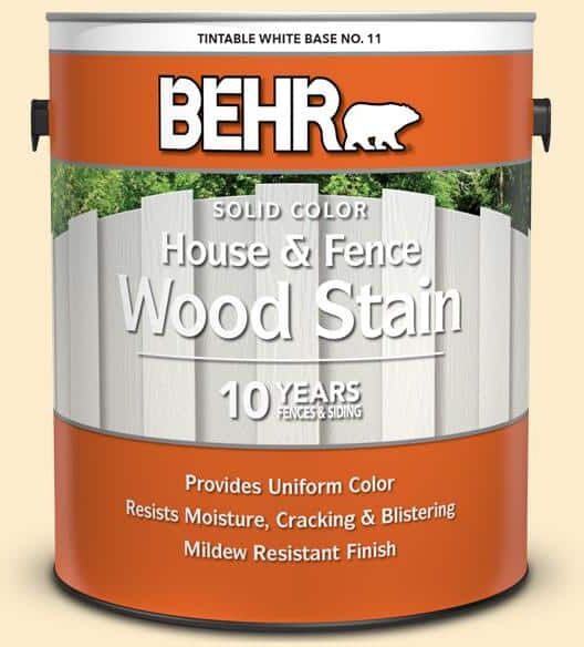 BEHR 1 gal. #320A-2 Provence Creme Solid Color House and Fence Exterior Wood Stain