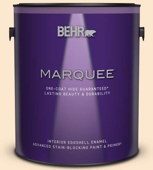 BEHR MARQUEE 1 gal. #M240-1 Bay Scallop Eggshell Enamel Interior Paint & Primer