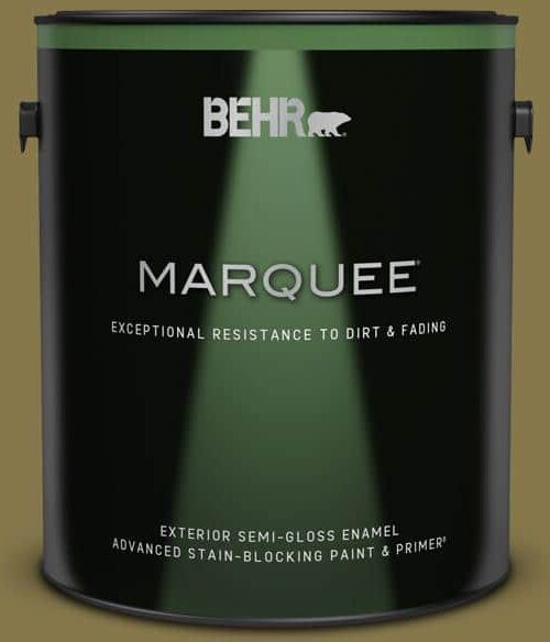 BEHR MARQUEE 1 gal. #M330-7 Green Tea Leaf Semi-Gloss Enamel Exterior Paint & Primer