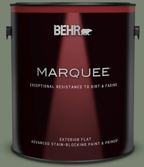 BEHR MARQUEE 1 gal. #PPU11-18 Cactus Garden Flat Exterior Paint & Primer